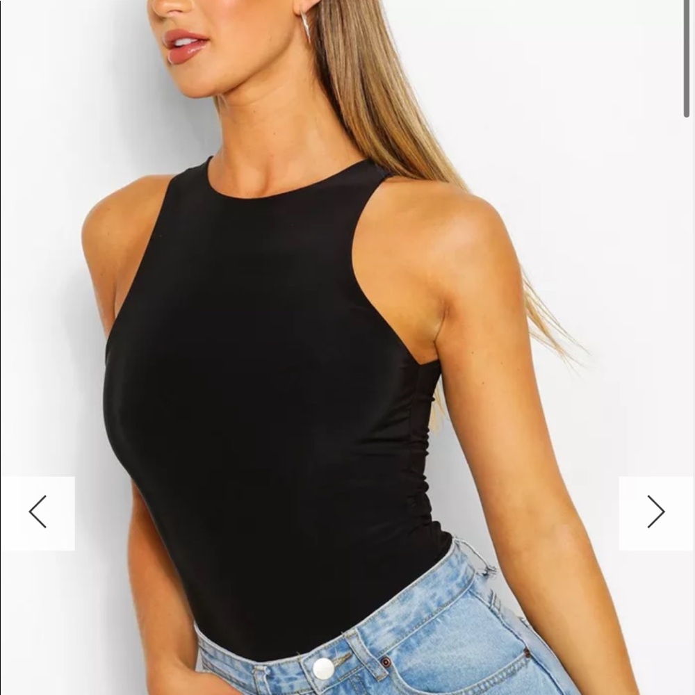 High neck bodysuit